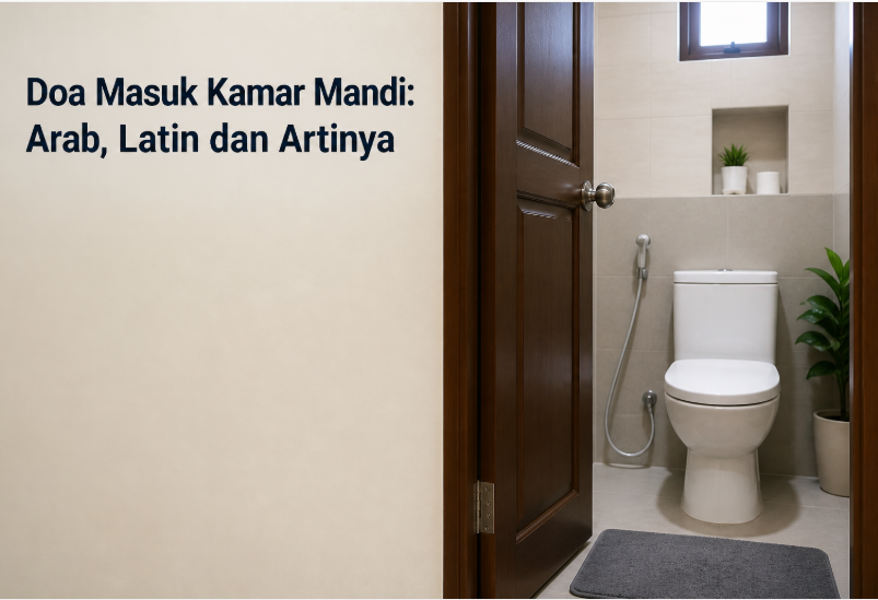 Doa Masuk Kamar Mandi: Arab, Latin dan Artinya