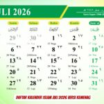 Daftar Kalender Islam Juli 2026 Versi Kemenag
